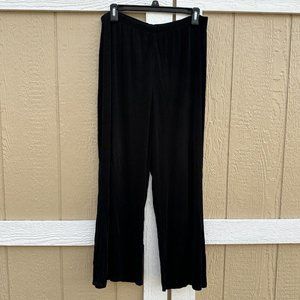 Chico's Travelers Black Pull-On Slinky Pants Crop Women's Size 3 XL/16 Stretch